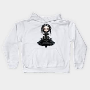 Cute Gothic Girl Kids Hoodie